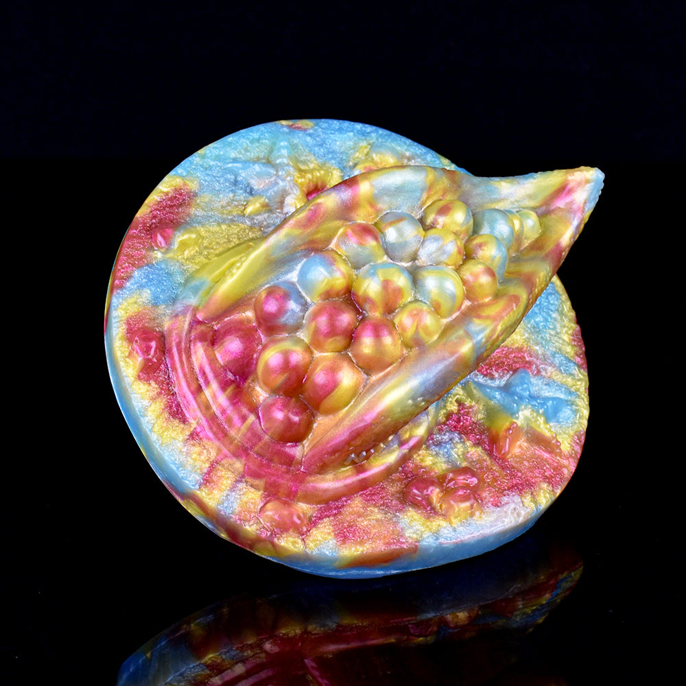 Pearl Cluster Grinder Toy | Platinum Silicone Sex Grinder with Doppelfluegel-Nub & Mikrogranulat-Basis