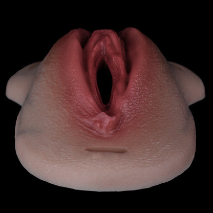 Realistisch & Trägerbar Transgender Vagina Slip– Pussy Panties mit Zweifarbiger Hautschicht, Vibrator