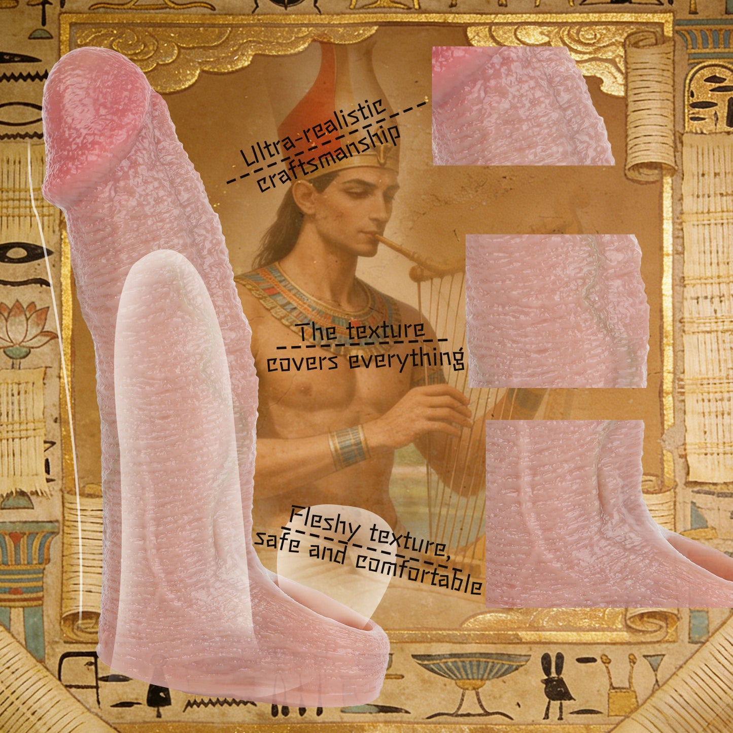 Strukturierter Penis Sleeve – Realistic Penis Extender für intensive Stimulation und komfortables Tragen