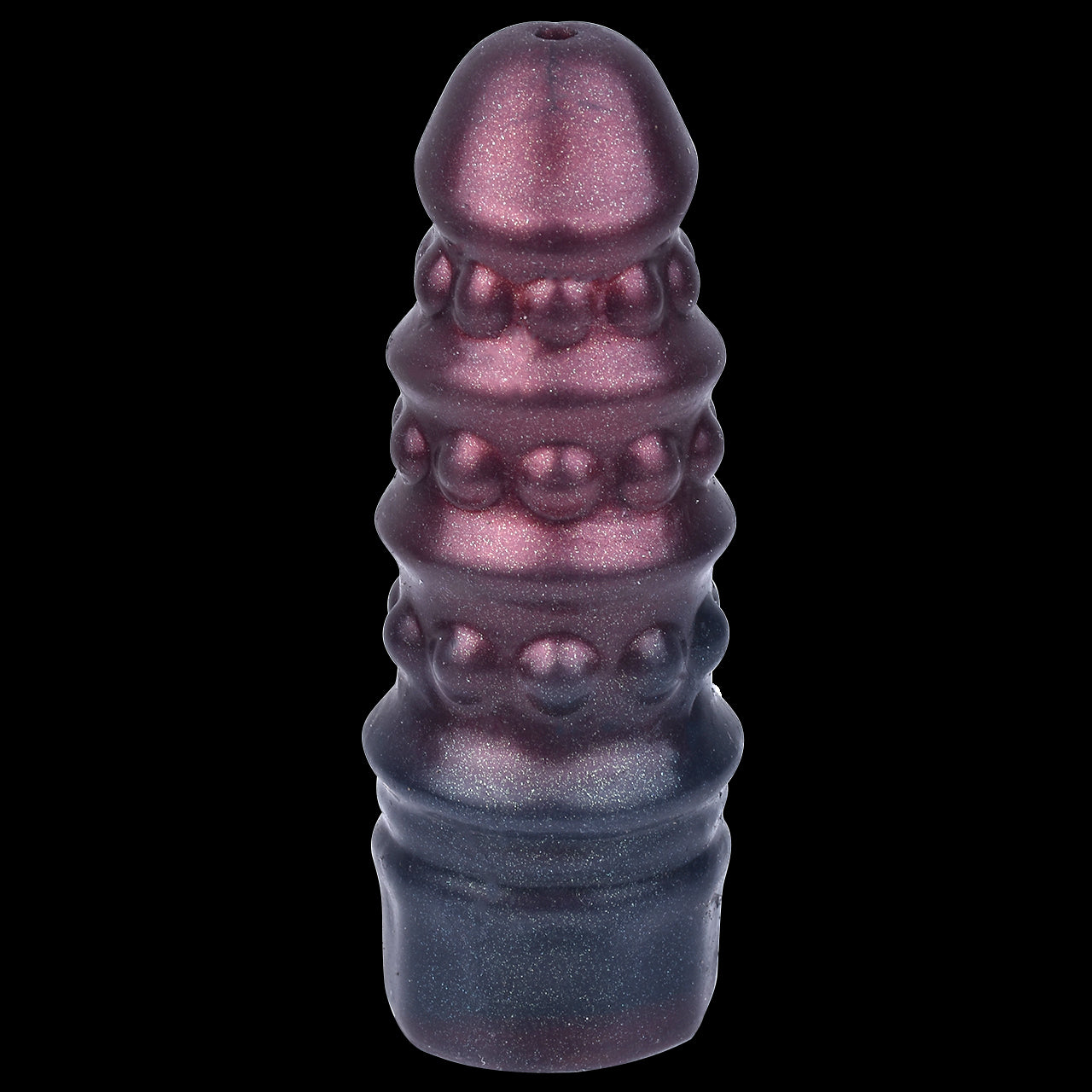 Penishtuelle Wellenstruktur Violett-Blau – Kugelnoppen, Penis Extender & Verzögerungsring