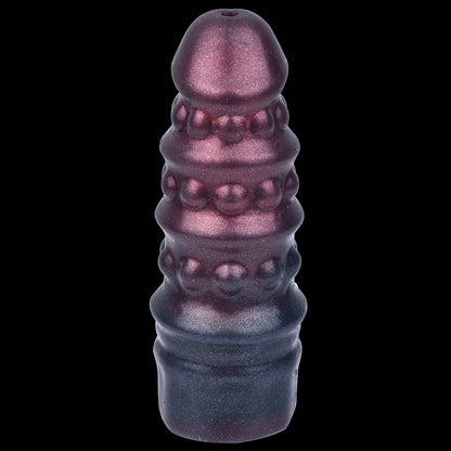 Penishtuelle Wellenstruktur Violett-Blau – Kugelnoppen, Penis Extender & Verzögerungsring