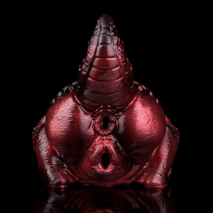 Inferno Dragon Masturbator - Blood Red 2-in-1 Fantasy Stroker with Scale Grip