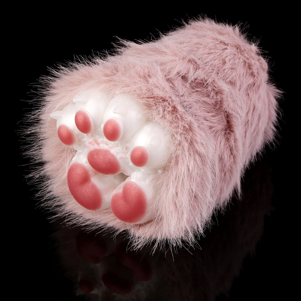 Flauschige Pfote Pocket Pussy – Realistischer Platin-Silikon Masturbator mit abnehmbarem Plüschbezug & engen Texturen