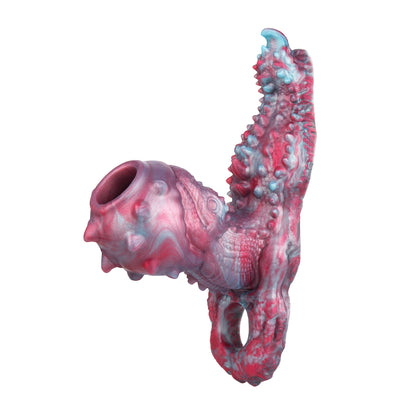 Außerirdische Penis Sleeve mit einzigartigem Alien-Design – Premium Silikon Penisverlängerung mit Struktur und Halteband