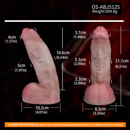 Realistic Dildo – Dual-Density Silicone with Natural Rebound Feel