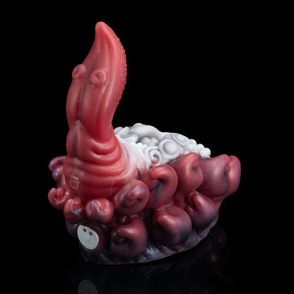 Tiefsee-Tentakel Grinding Toy – Ferngesteuerter Premium-Masturbator & Dildo in Karmesinrot