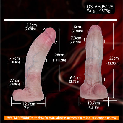 Ultra-realistic Veined Dildo – Dual-Density Silicone Toy for Solo or Partner Pleasure