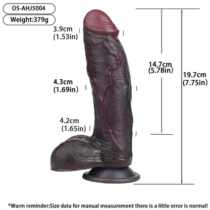 Lady Sex Big Black Cock Dildo - High-Quality Silicone Sex BBW High-Quality Silicone For All Those Seeking Stimulation