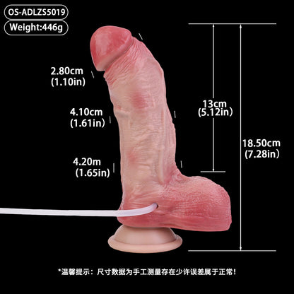 Silikon Dildo mit Venenstruktur - Dreidimensionales Gefäßdesign und stark ausgearbeiteter Oberflächentextur für präzise Detailwirkung