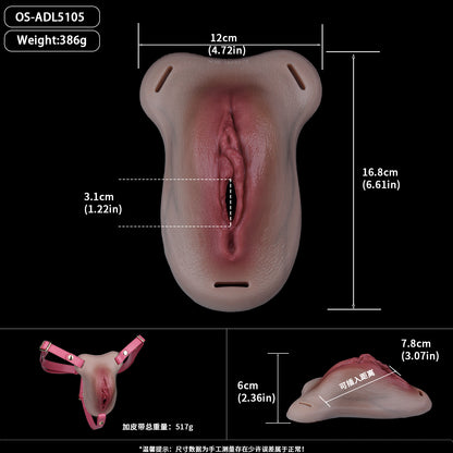 Seamless Realistic Transgender Vagina Slip – Anatomical Pussy Panties for Immersive Body Experience