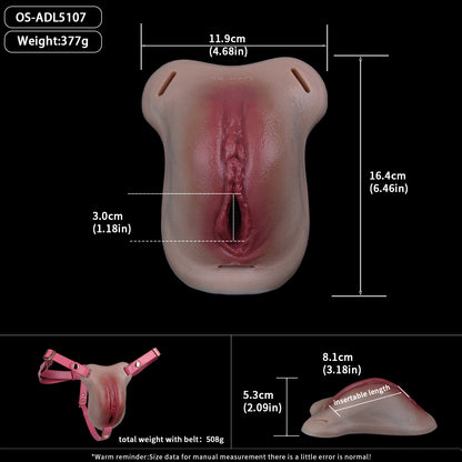 Nahtlos Verschmelzende Pussy Panties - Mediterrane Hautton Graduelle Randverdünnung Harness-Set for Unsichtbare Zweite Haut