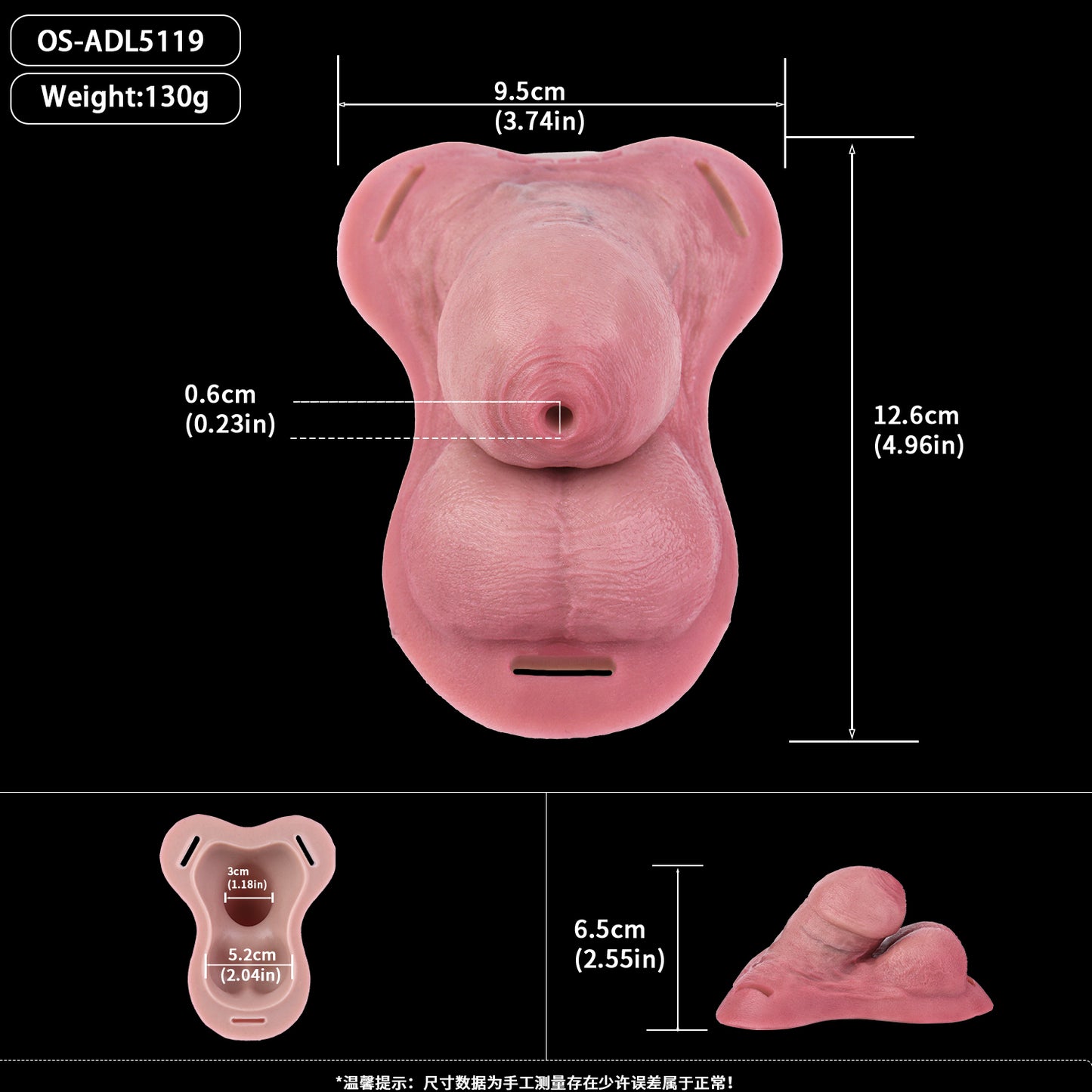 Anatomischer Keuschheitsgürtel mit Leder-Harness – Silikon FTM Packer Prothese für Cosplay, Alltag und Outdoor-Disguise