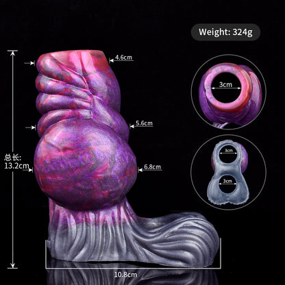 Penis Sheath Nebula – Bio-mechanical Extender Fetish Platinum Silicone | SilikonLust