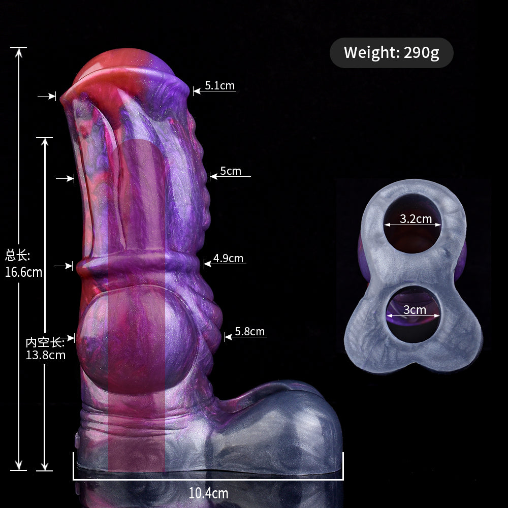 Penis sheath with pronounced glans & icebreaker expansion – Frontally thickened sheath for massive deep saturation