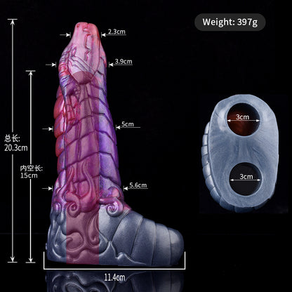 Serpentine Phallus Sleeve with Serpentine Scale Texture – Bio-Hook Effect for Maximum Deep Tactility