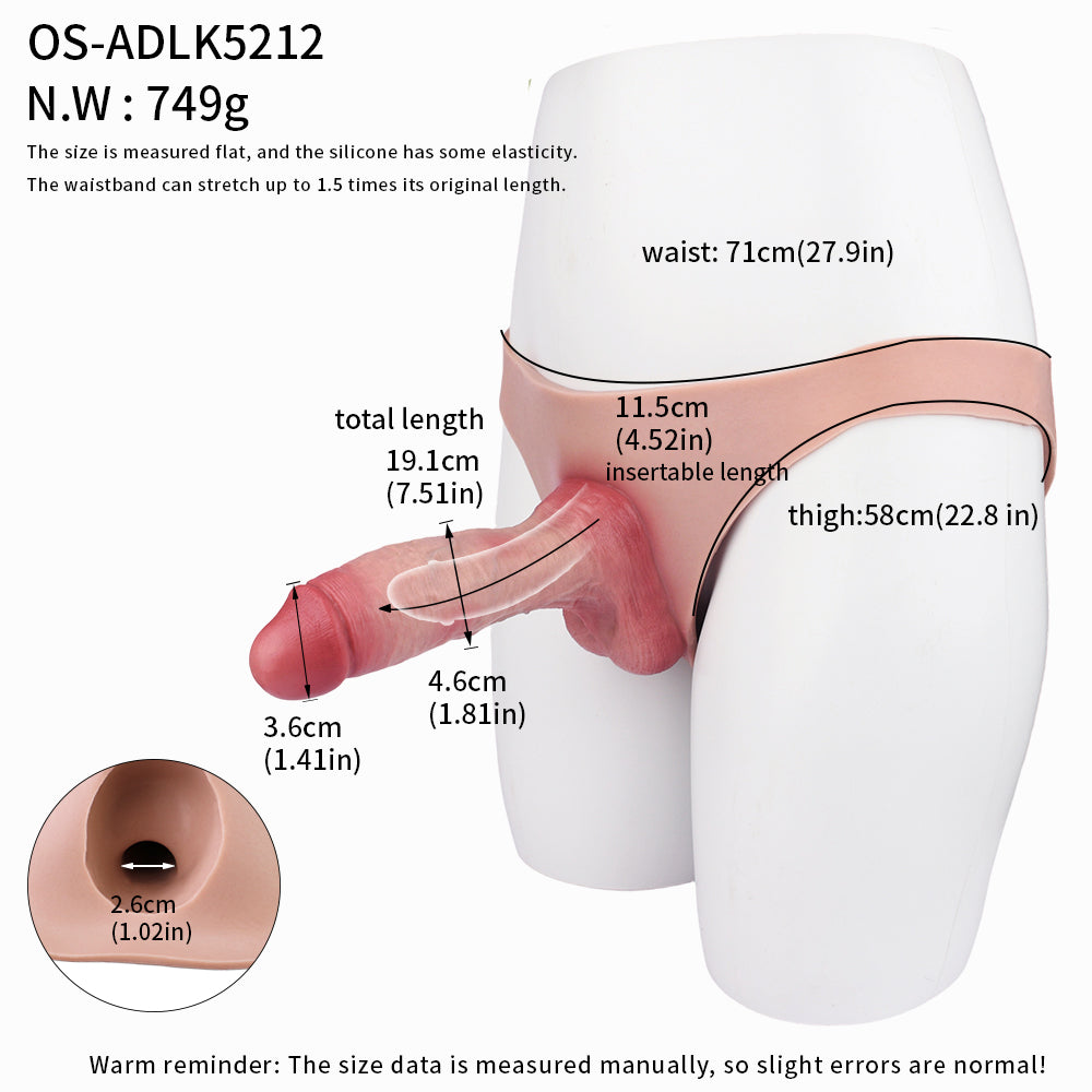 Wearable Penis Sleeve mit Stufenstruktur – Hollow Silicone Penis Sleeve für Maximale Tiefenwirkung