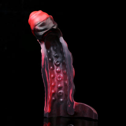 Penis Sleeve with Suction Cup Structure - Open Foreskin Design Made of Platinum Silicone