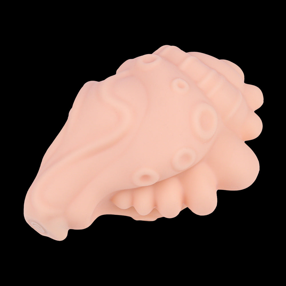 Ozean-Muschel Sex Grinder | Platinum Silicone Vulva Grinder mit Meeresschnecken-Form