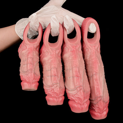 Realistic Penis Sleeve - Anatomical Skin Structure in 4 Sizes for Penis Enlargement