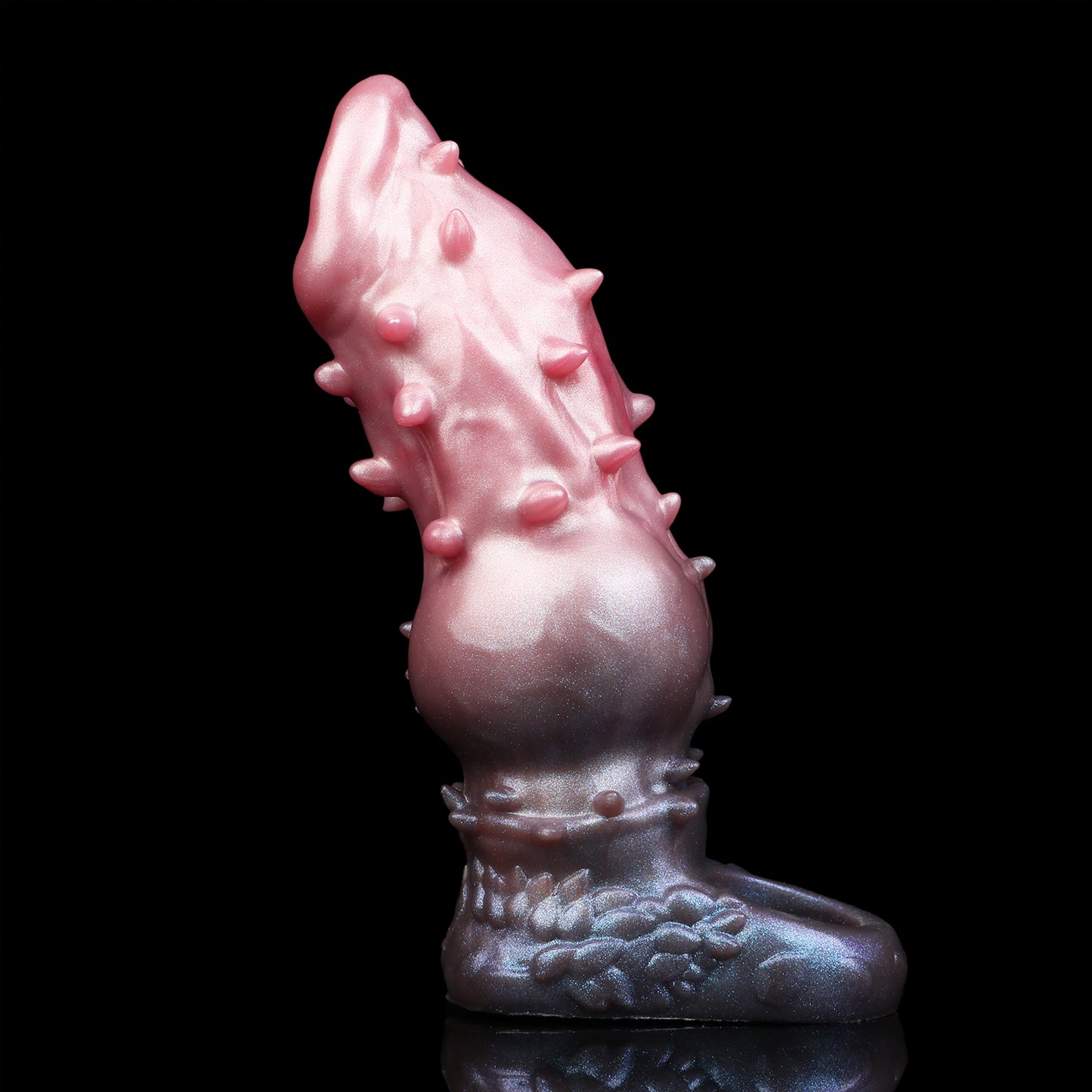Perlmutt-Gradient Penis Sleeve mit Hodenring – Genoppter Silikon Penisüberzug für Ausdauer & Intensive Paar-Stimulation