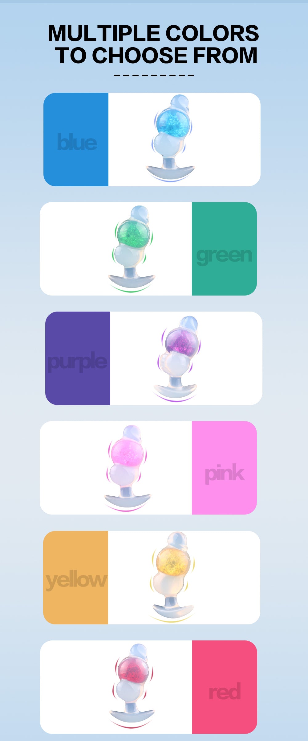 Dreikugel-Plug mit Gemstone-Core & Dreifach-Durchgangsreiz – Kristalliner Anal Plug in Perlglanz