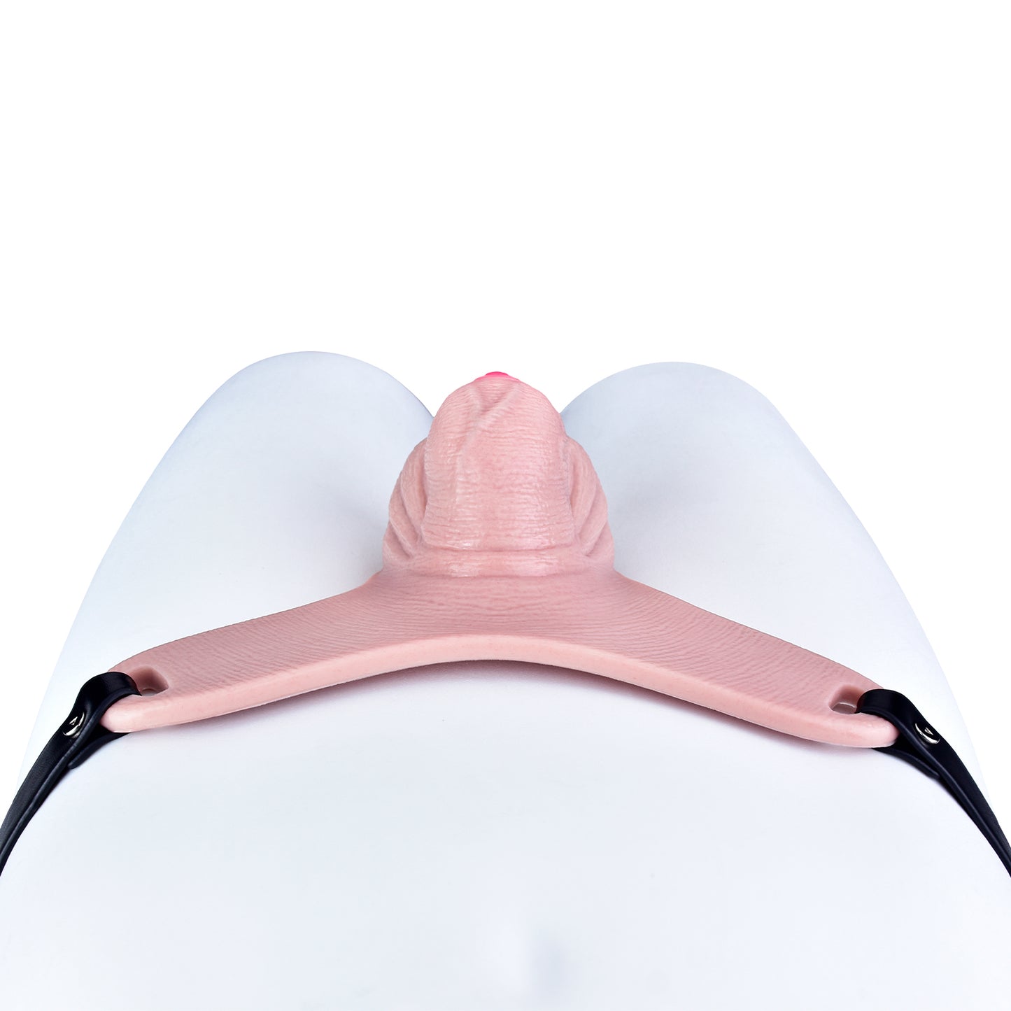 Realistischer Platin-Silikon Peniskäfig mit Urinieröffnung & Gurt-Optionen | BDSM Keuschheitstraining