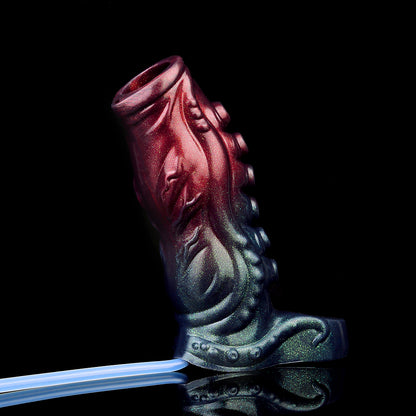 Fantasy Octopus Tentacle Penis Sleeve - Cthulhu Fantasy | Tintenfisch Saugnäpfe Penisring Platin