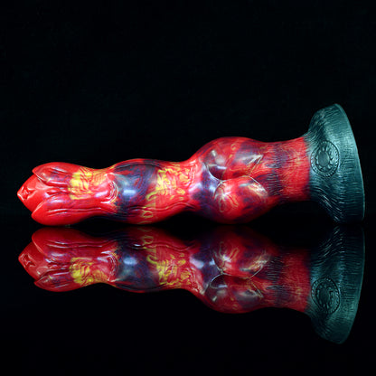 Convex and concave silicone dildos - with a spiral flower head and clearly structured segmentation for targeted G-spot and P-spot stimulation