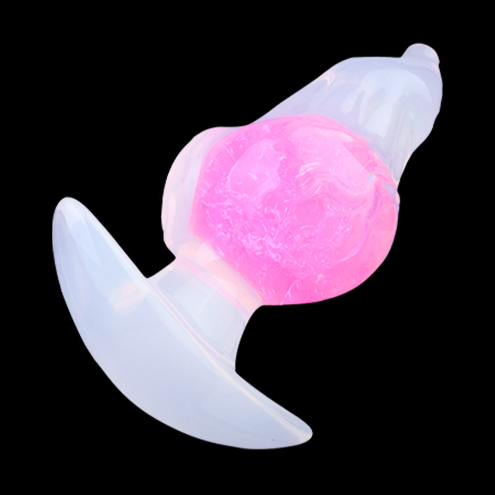 Bio-Node Butt Plug – Irregular Texture Plug mit Flüssigkern und Organischen Noppen für Mehrpunkt