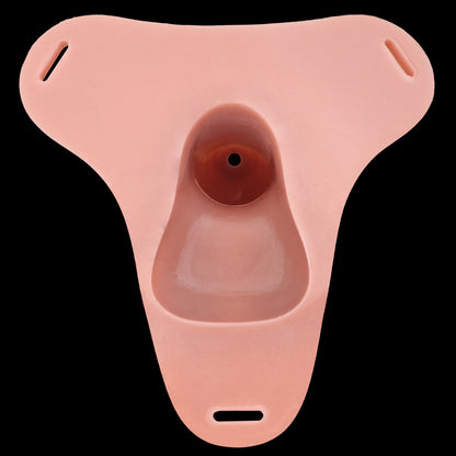 Strap-on Penis Sleeve Flesh Color – Vein Relief, Two Testicles, Urethral Opening & Adjustable Harness System