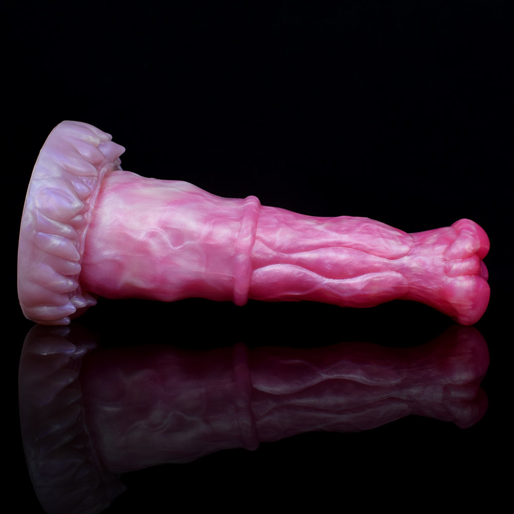 Dual-Density Huge Dildo | Platinum Silicone Fantasy Dildo with Soft-Rebound & Doppelkugel-Glans