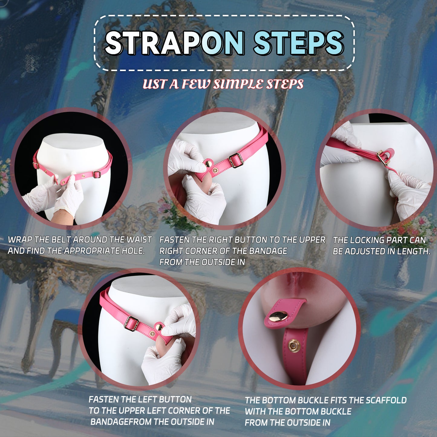 Federleichter Chastity Belt mit Leder-Harness – Silikon Tucking Gaff für Crossdresser, Cosplay und ganztägige Disguise