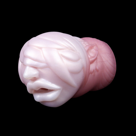 Perlmutt-Rosa Fantasy Mund-Masturbator: Premium Silikon Solo-Spielzeug