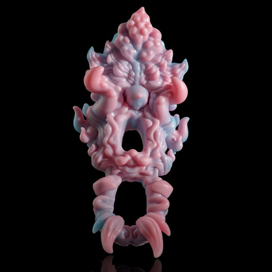 Abyssal Seduction: Demon Mask Grinding Toy for Endurance & Couple Ecstasy