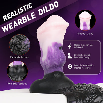 Smooth strap-on dildo - Silicone panty for shared exploration