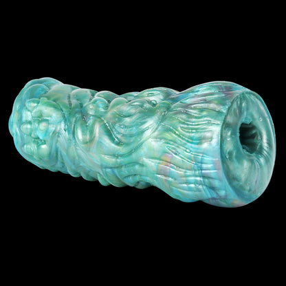 Mystische Fantasy Pocket Pussy in Smaragd-Illusion – Premium Alien-Masturbator aus Platin-Silikon für Solo-Vergnügen
