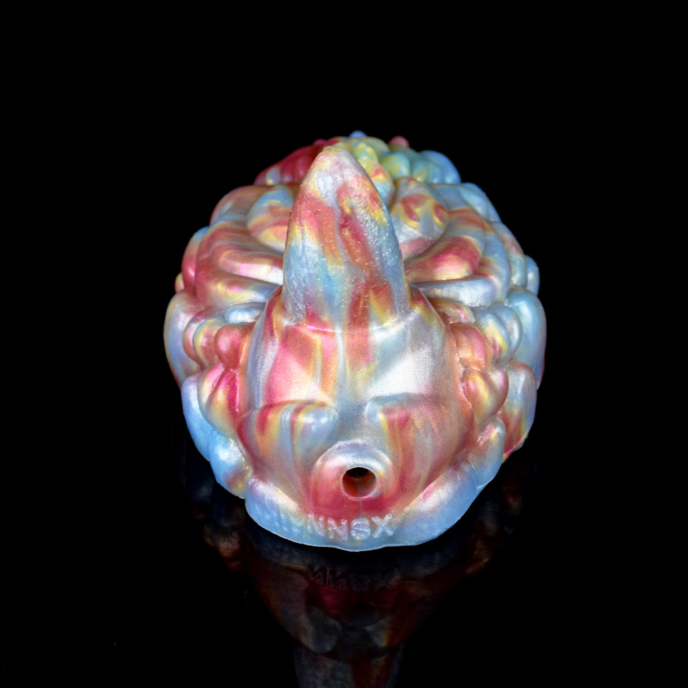 Vibrating Grinder | Platinum Silicone Sex Grinder Toy with 3D Muscle Ball Texture, Rhino Horn Tip & USB