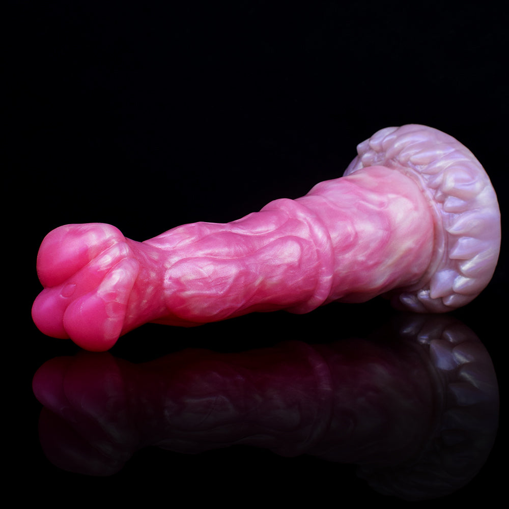 Dual-Density Huge Dildo | Platinum Silicone Fantasy Dildo with Soft-Rebound & Doppelkugel-Glans