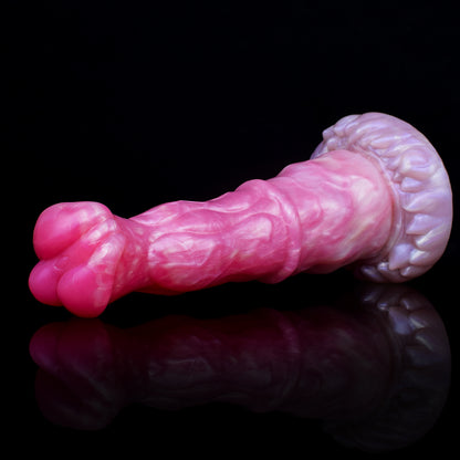 Dual-Density Huge Dildo | Platinum Silicone Fantasy Dildo with Soft-Rebound & Doppelkugel-Glans