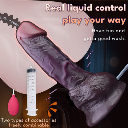 BBC Dildo Riesen Schwanz – Realistischer Riesen Schwanz mit Spritzfunktion aus Platin-Silikon
