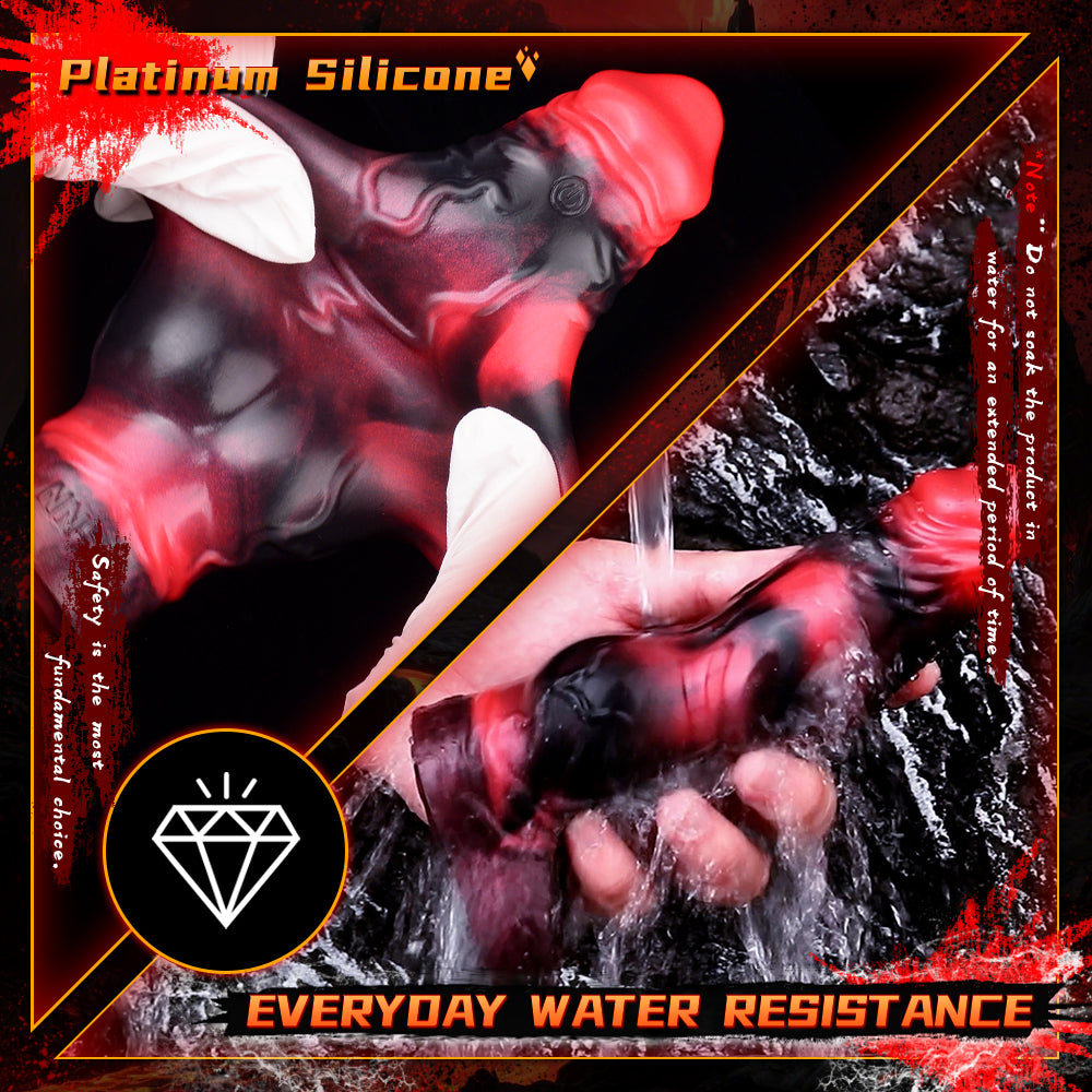 Large Penis Sleeve with Head Vibration – Massive Penis Extension Made of Platinum Silicone