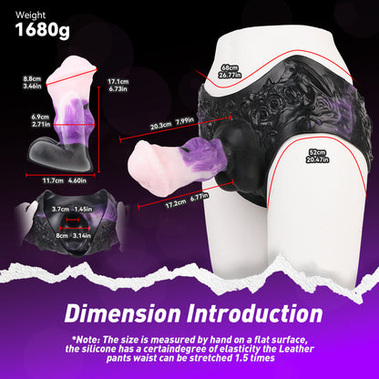 Smooth strap-on dildo - Silicone panty for shared exploration