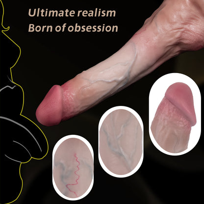 Slender Dildo – Dual-Density Platinum Silicone with Skin Texture & Deep Stimulation