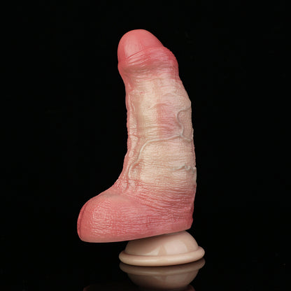 Lebensechter Dual-Density Dildo in Naturfarbe – Realistischer Gummipenis mit Adern für authentisches Solo-Vergnügen