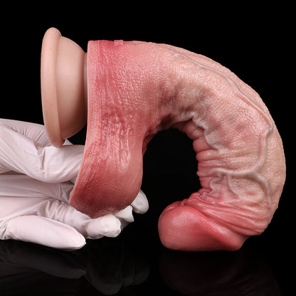 Monster Dildo Realistic – Veined Fetish Suction Cup | Soft Silicone | SilikonLust