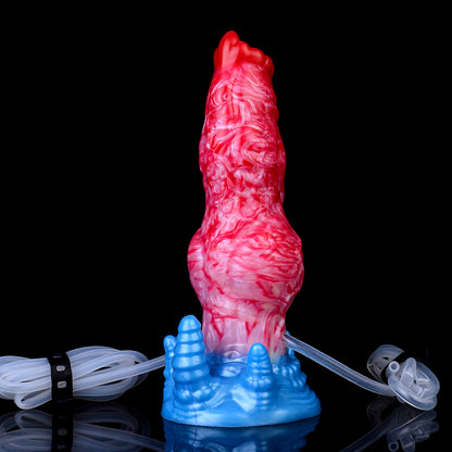 Segmented Inflatable Fantasy Dildo – Crown Head Mid-Chamber Expanding for Progressive Fullness | SilikonLust