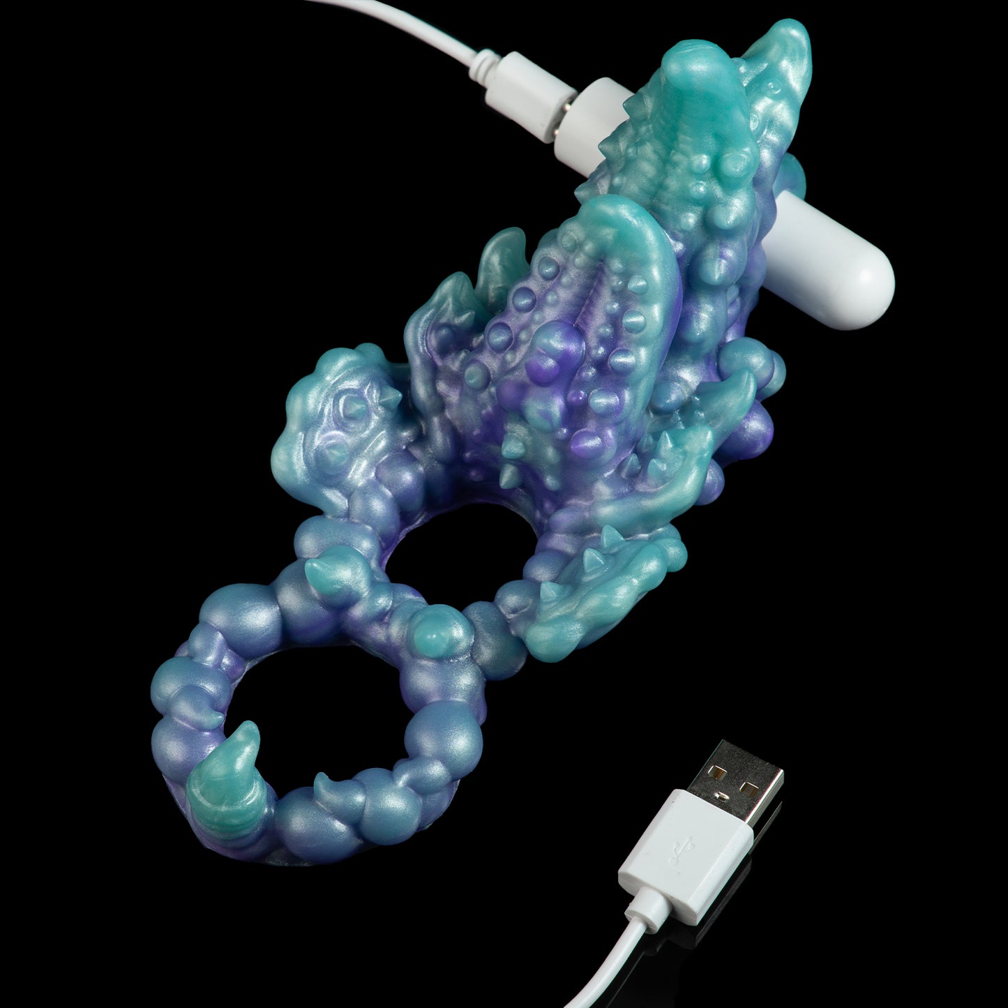 Mystisches Tiefsee-Tentakel Grinding Toy: Doppelring für Ausdauer & Paar-Stimulation