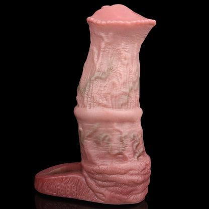 Equine Fantasy Platinum Silicone Penis Sleeve - Horse Cock Extension with Warty Glans Crown