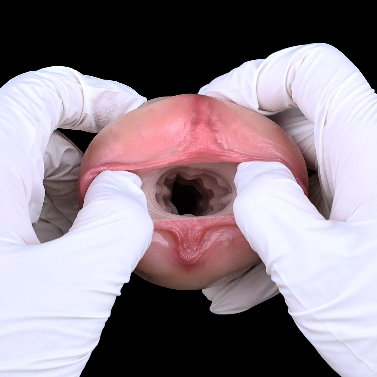 Pocket Pussy Roségriff – Realistische Silikon-Vulva mit Spiralrillen für Solozeit