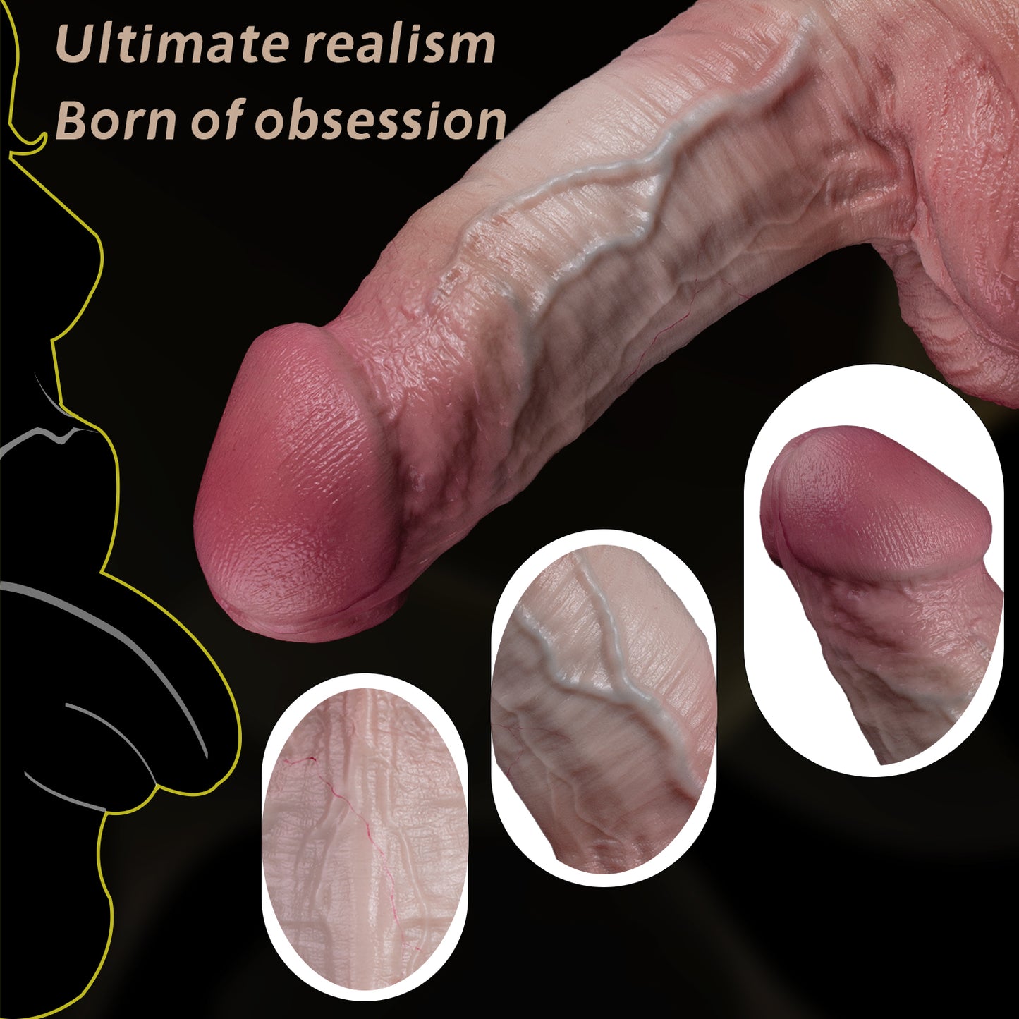 Premium Silicone Dildo – Dual-Density Design & Natural Skin Texture | SilikonLust